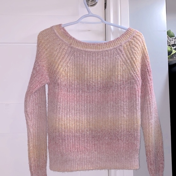 Abercrombie KidsThick Knit Sweater Pink-Orange Ombré - Picture 1 of 2